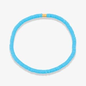 PURA VIDA Sky Blue Cabrillo Vinyl Disc Stretch Bracelet